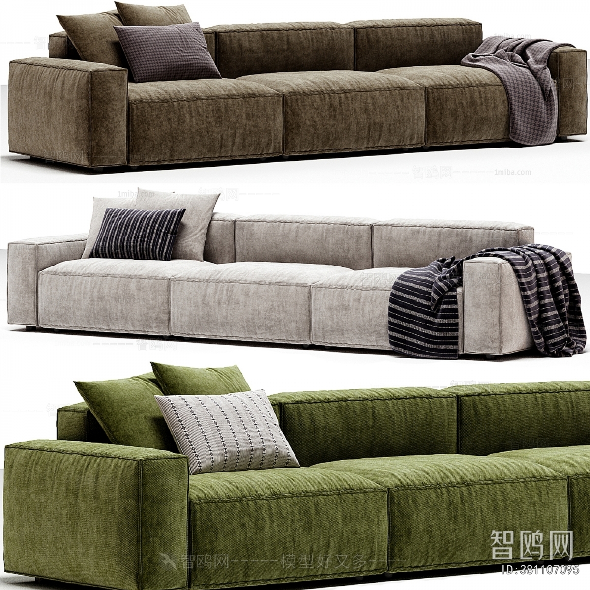 Modern Three-seat Sofa