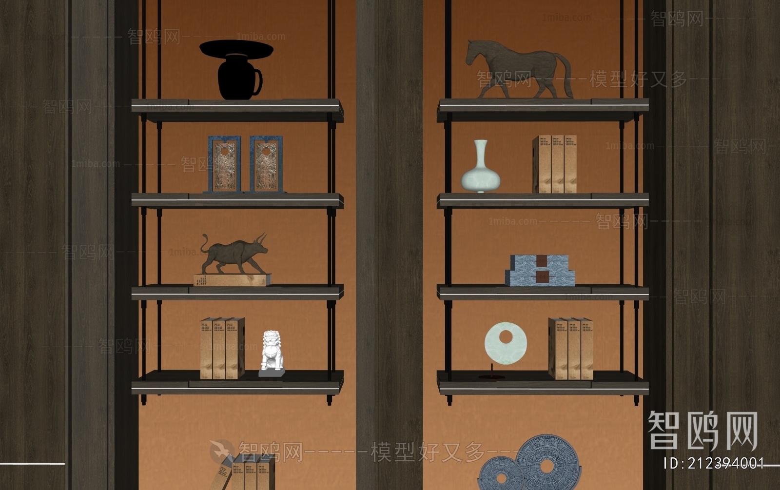 New Chinese Style Bookcase