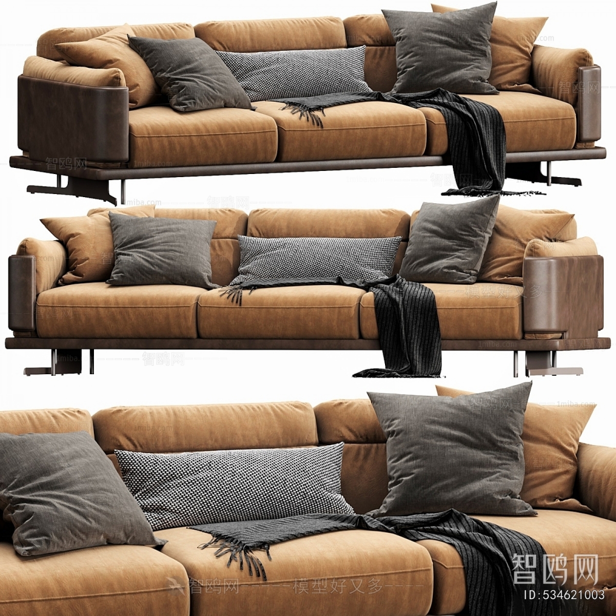 Modern Three-seat Sofa
