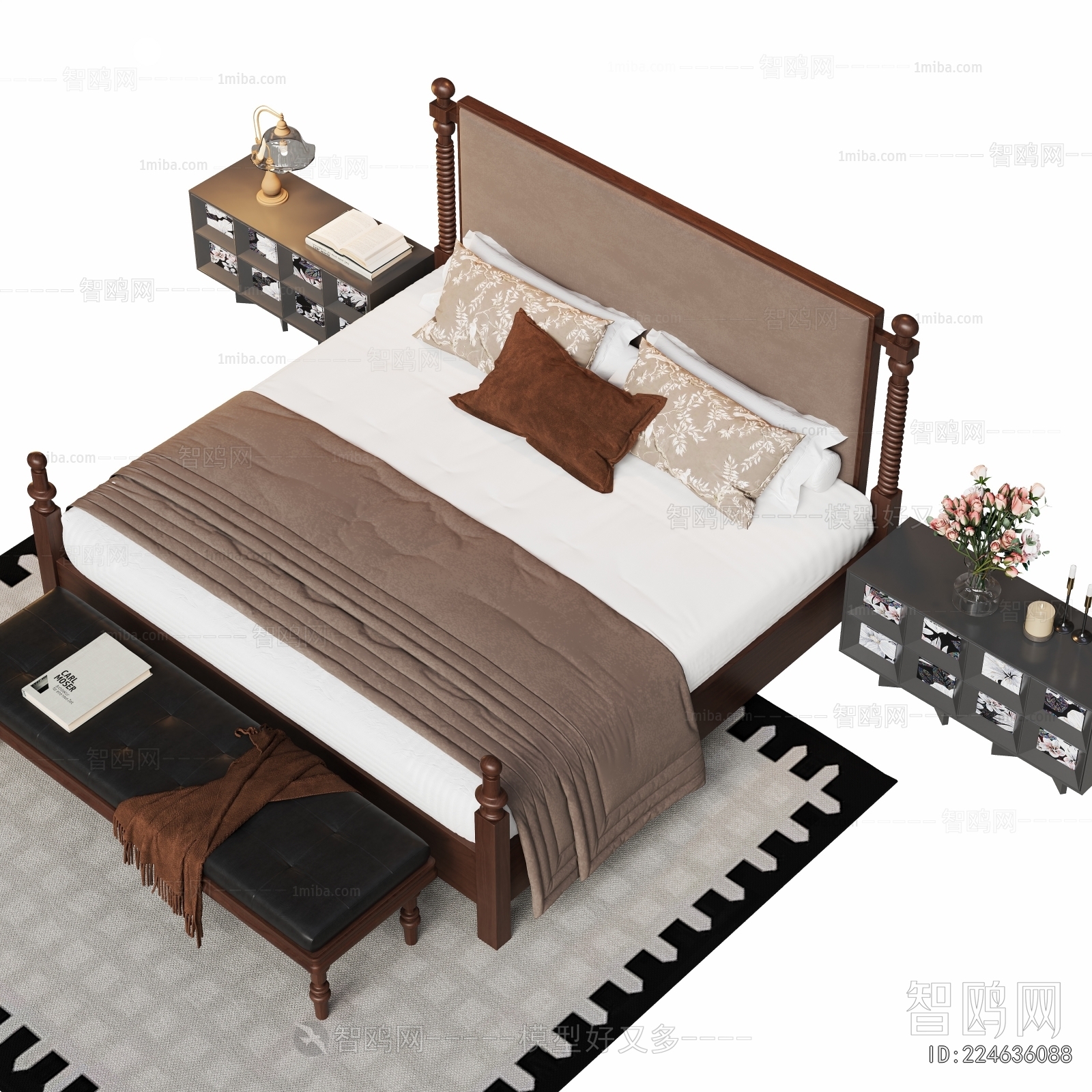 French Style Double Bed