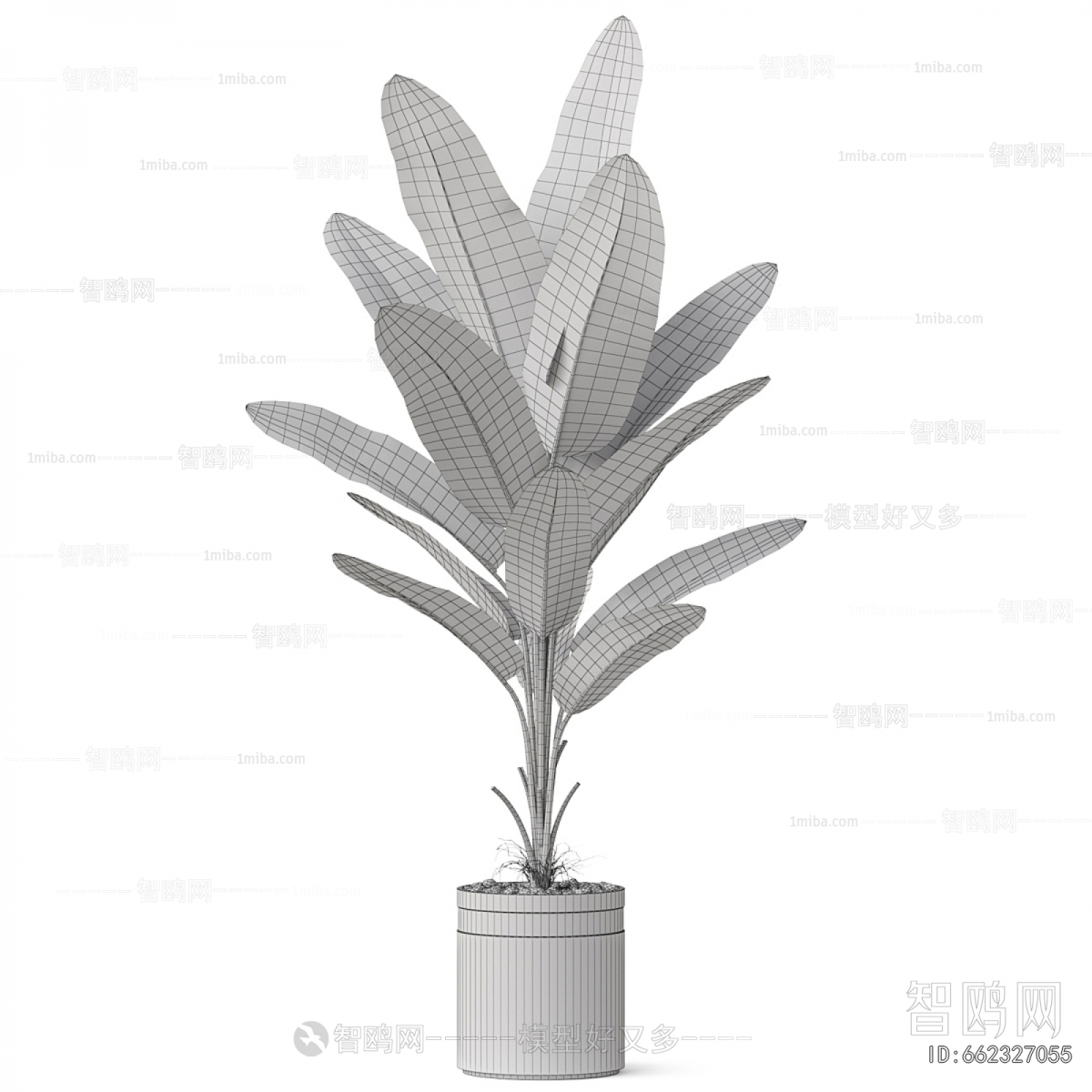 Modern Ground Green Plant Potted Plants