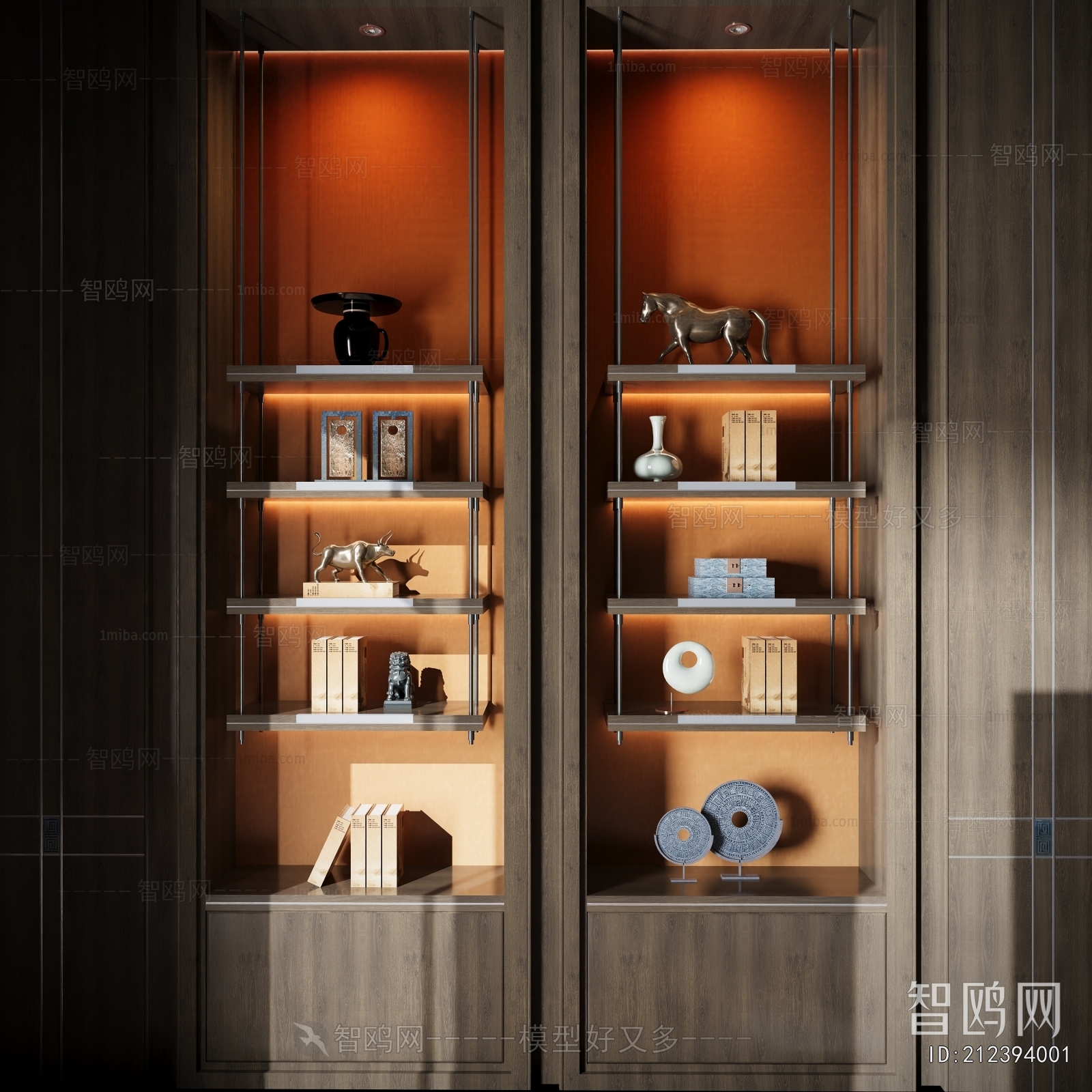 New Chinese Style Bookcase