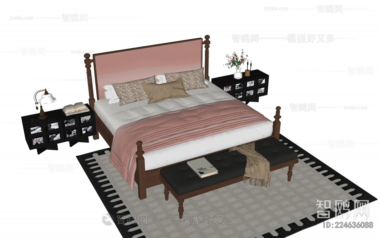 French Style Double Bed