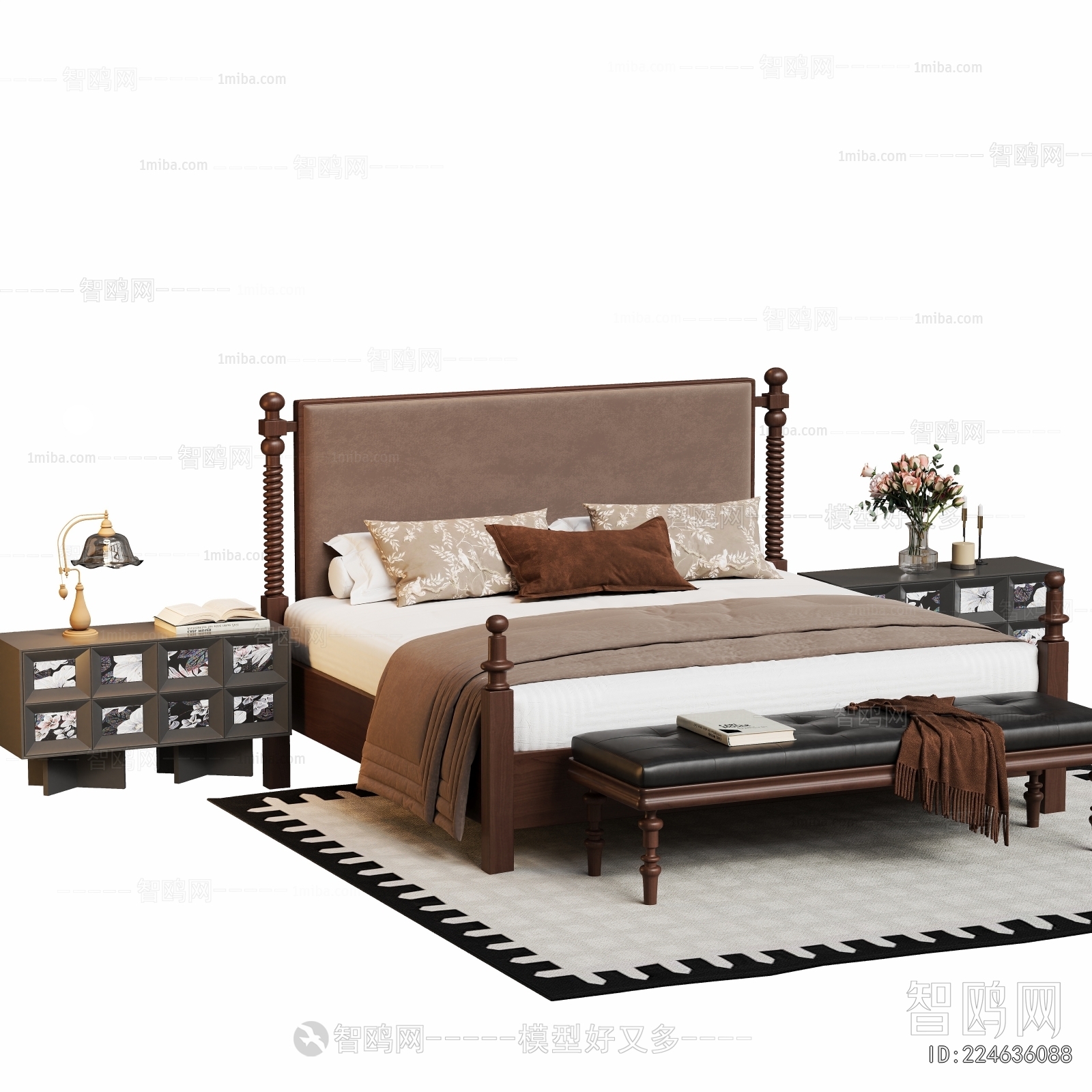 French Style Double Bed