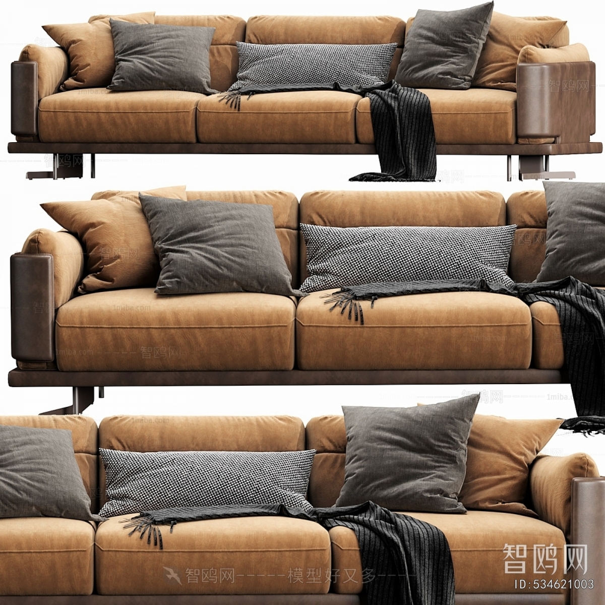 Modern Three-seat Sofa