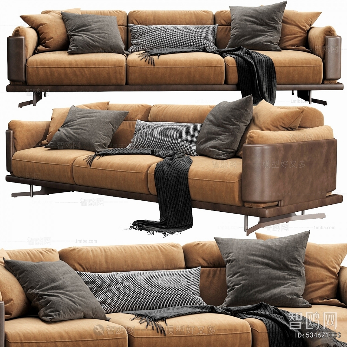 Modern Three-seat Sofa