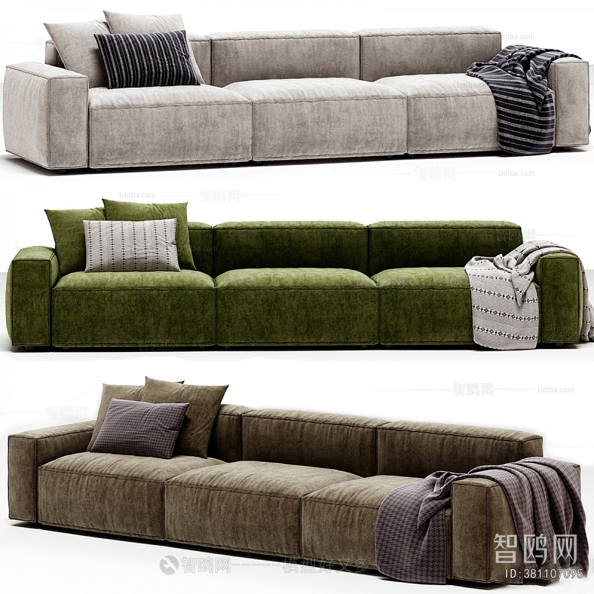 Modern Three-seat Sofa
