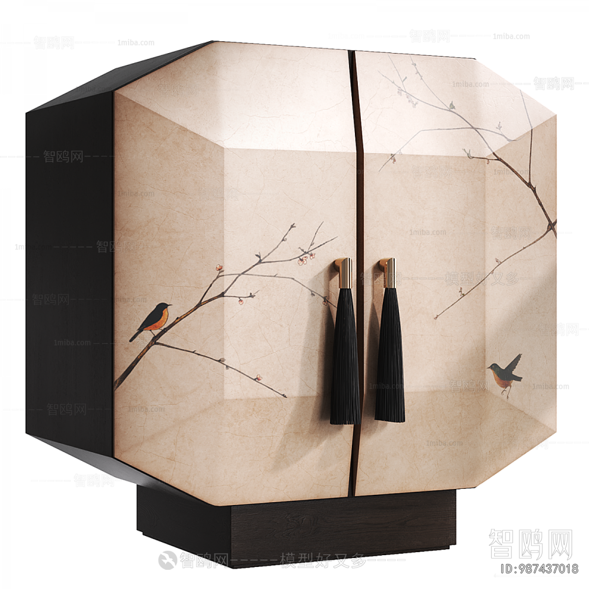 New Chinese Style Decorative Cabinet