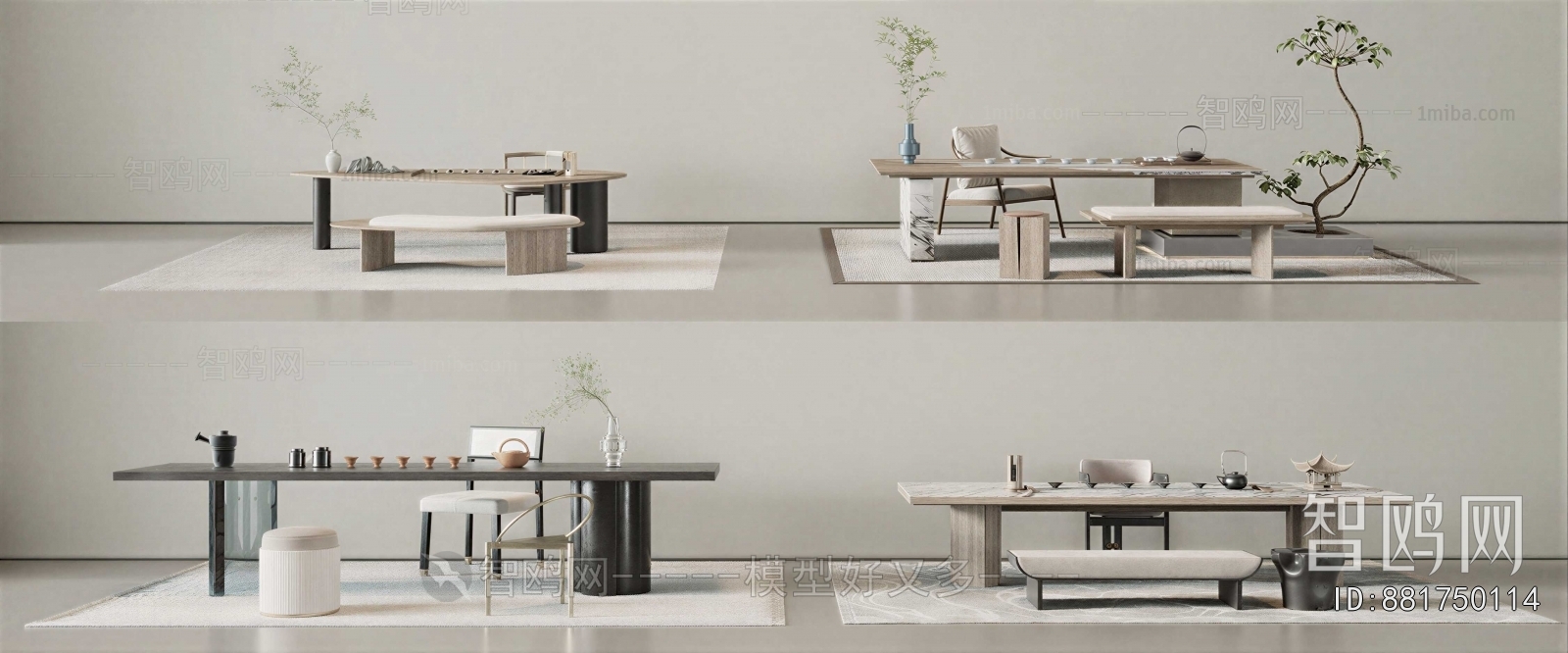 New Chinese Style Tea Tables And Chairs