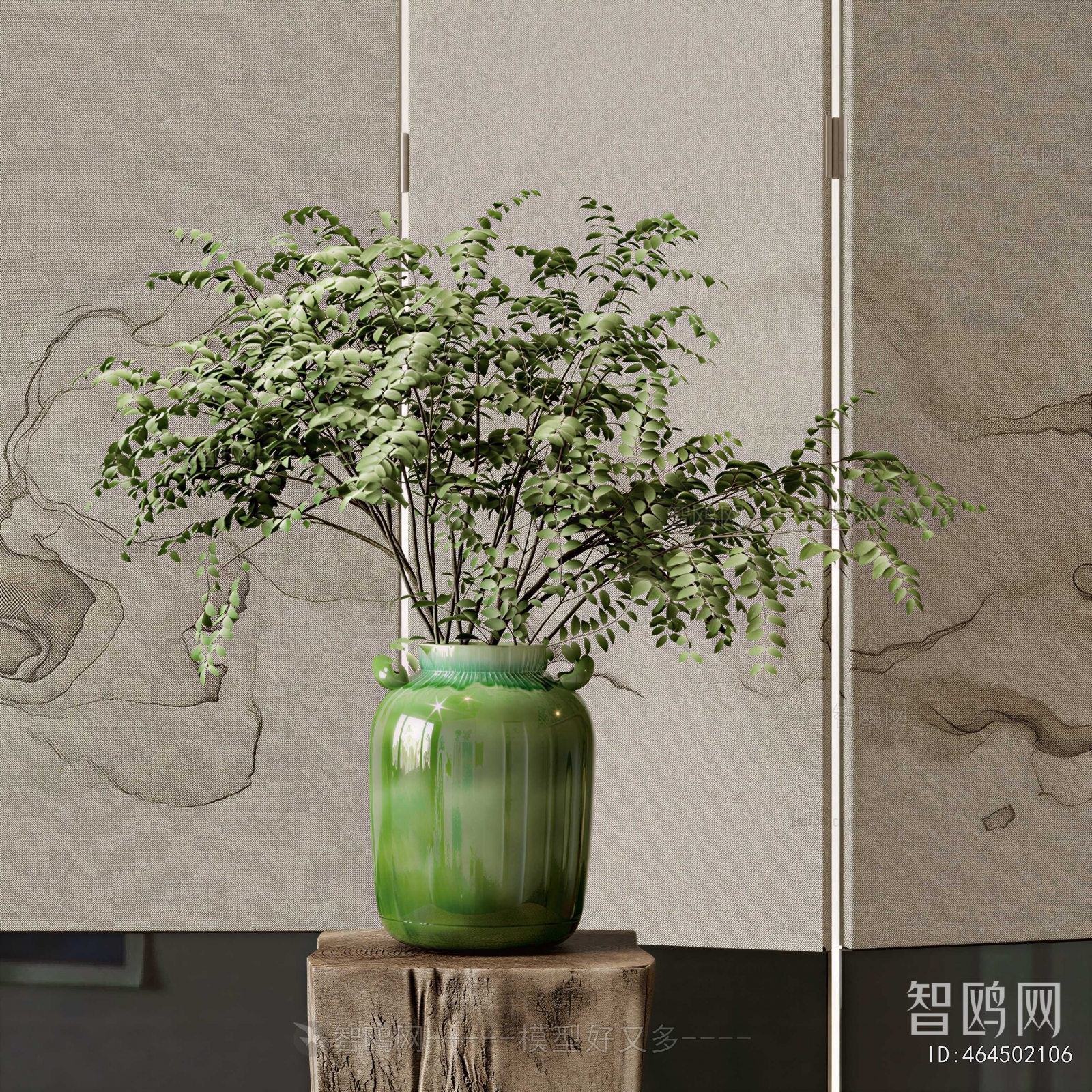 Modern Aquatic Green Plant