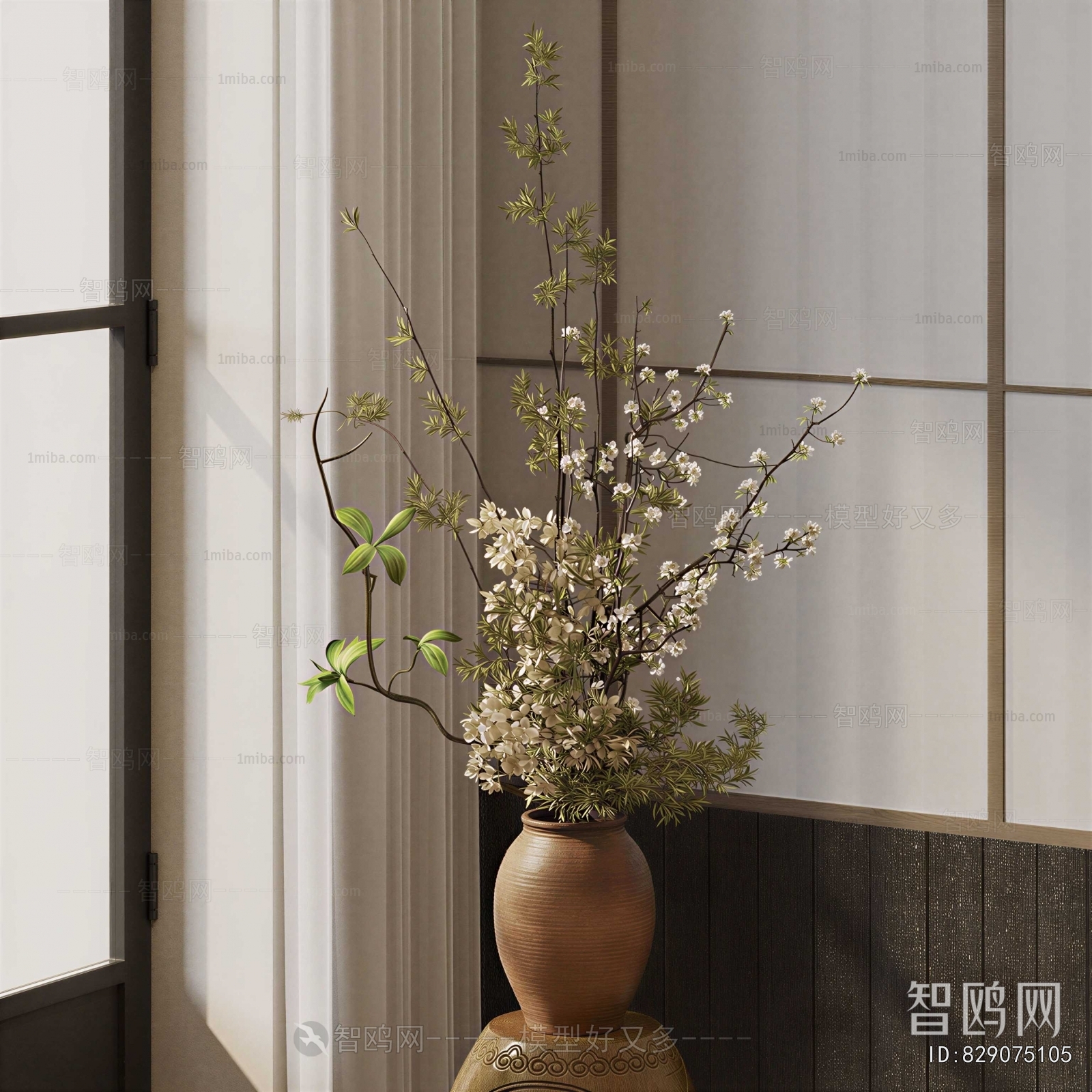 Wabi-sabi Style Flower Arrangement