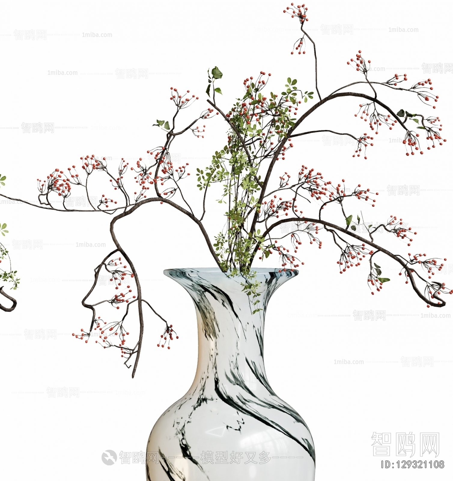 New Chinese Style Flower Arrangement