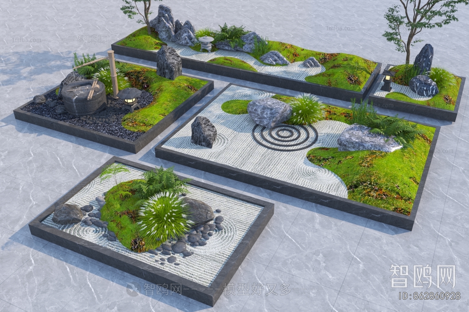 Modern Rockery Waterscape