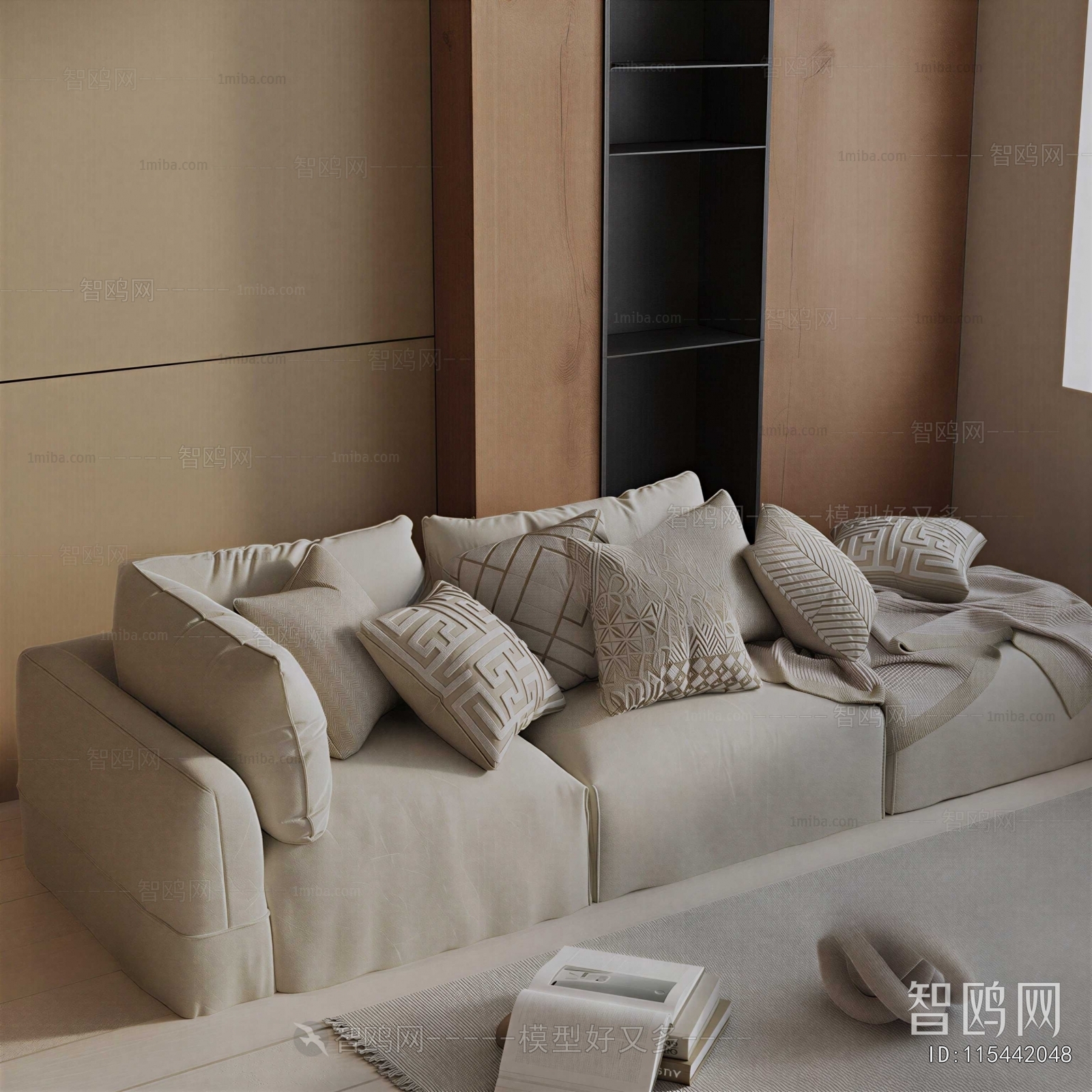 Modern Three-seat Sofa