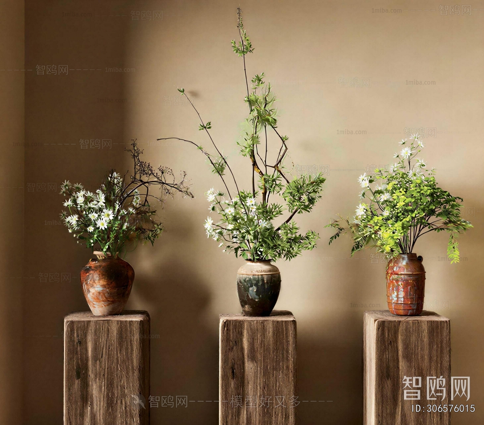 Wabi-sabi Style Flower Arrangement