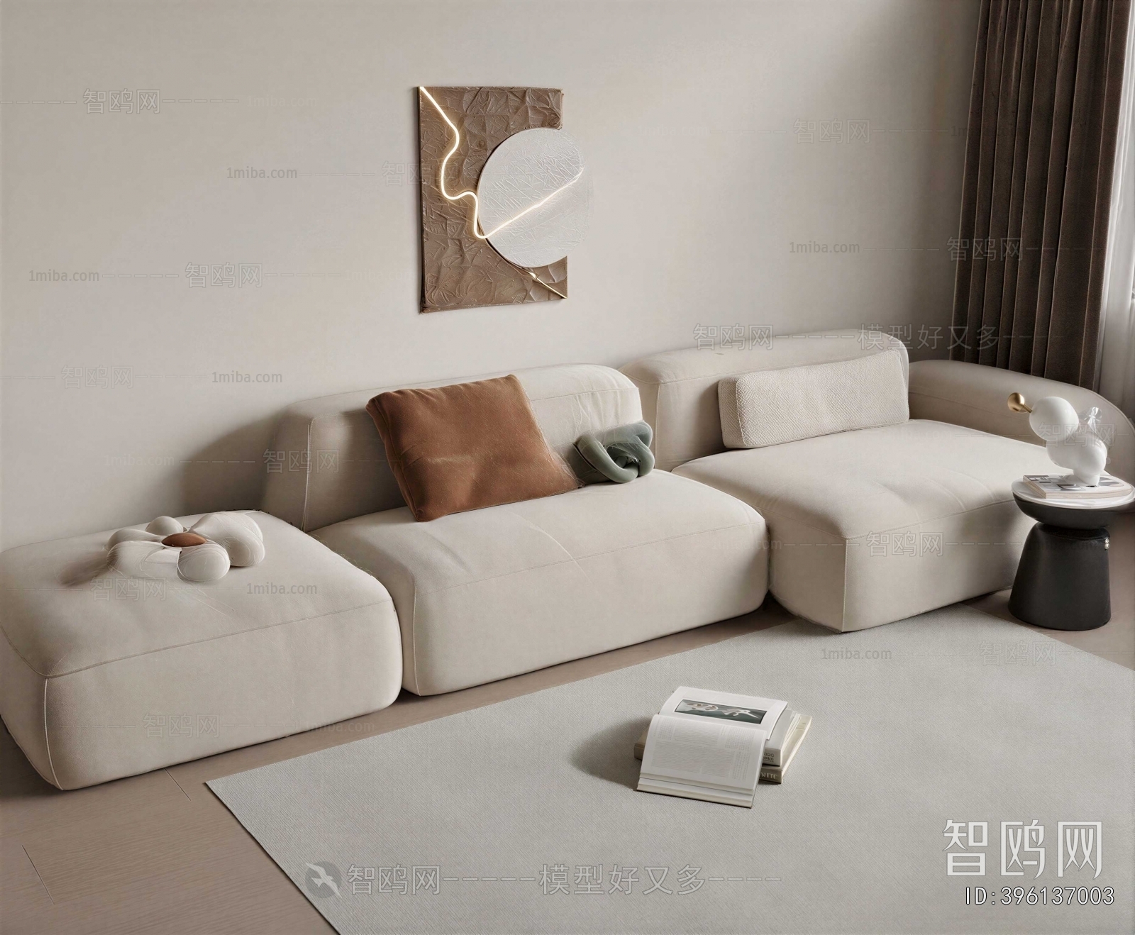 Modern Three-seat Sofa