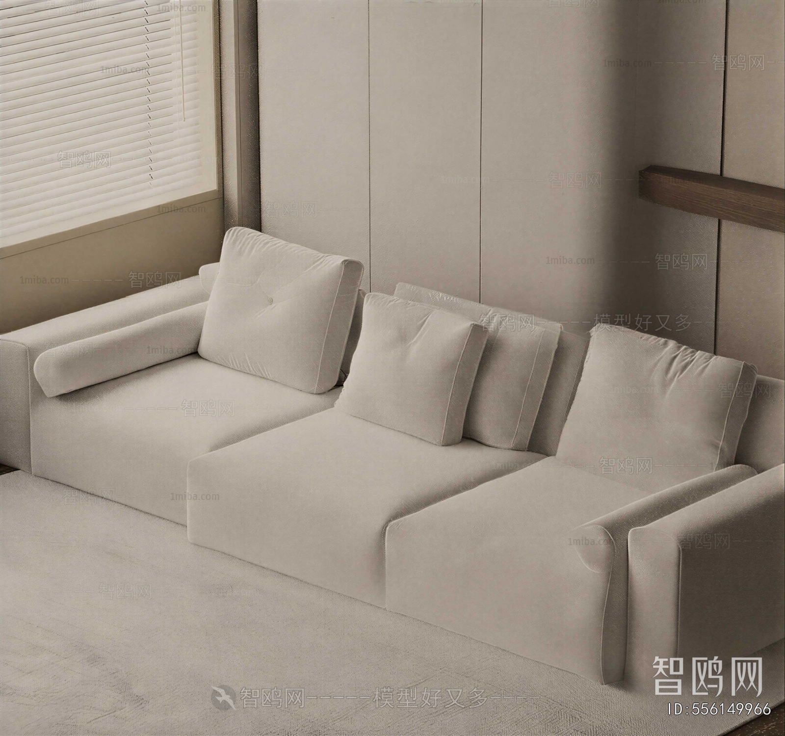 Modern Three-seat Sofa