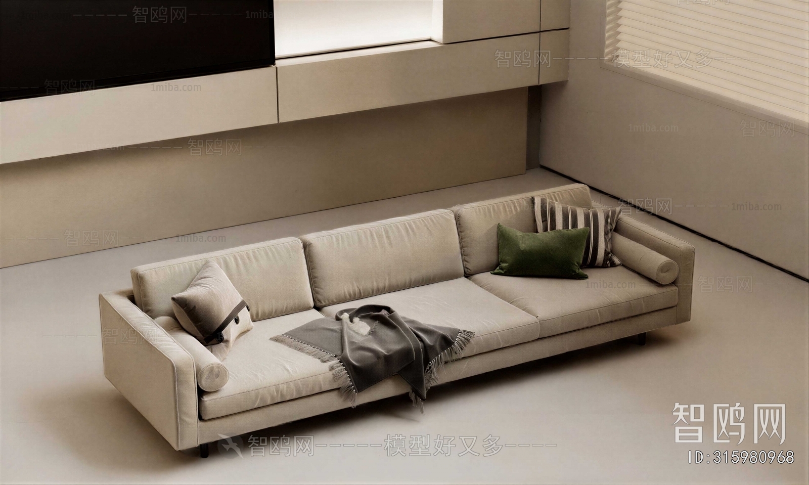 Modern Three-seat Sofa