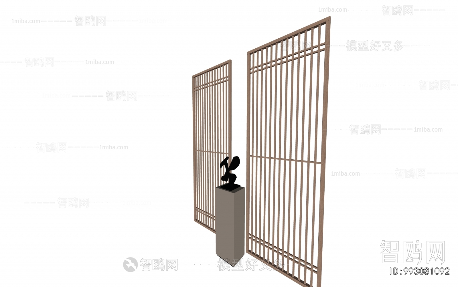 New Chinese Style Wooden Screen Partition