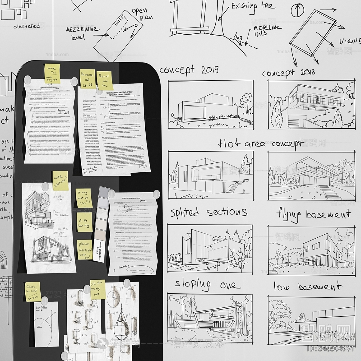 Modern Blackboard/whiteboard
