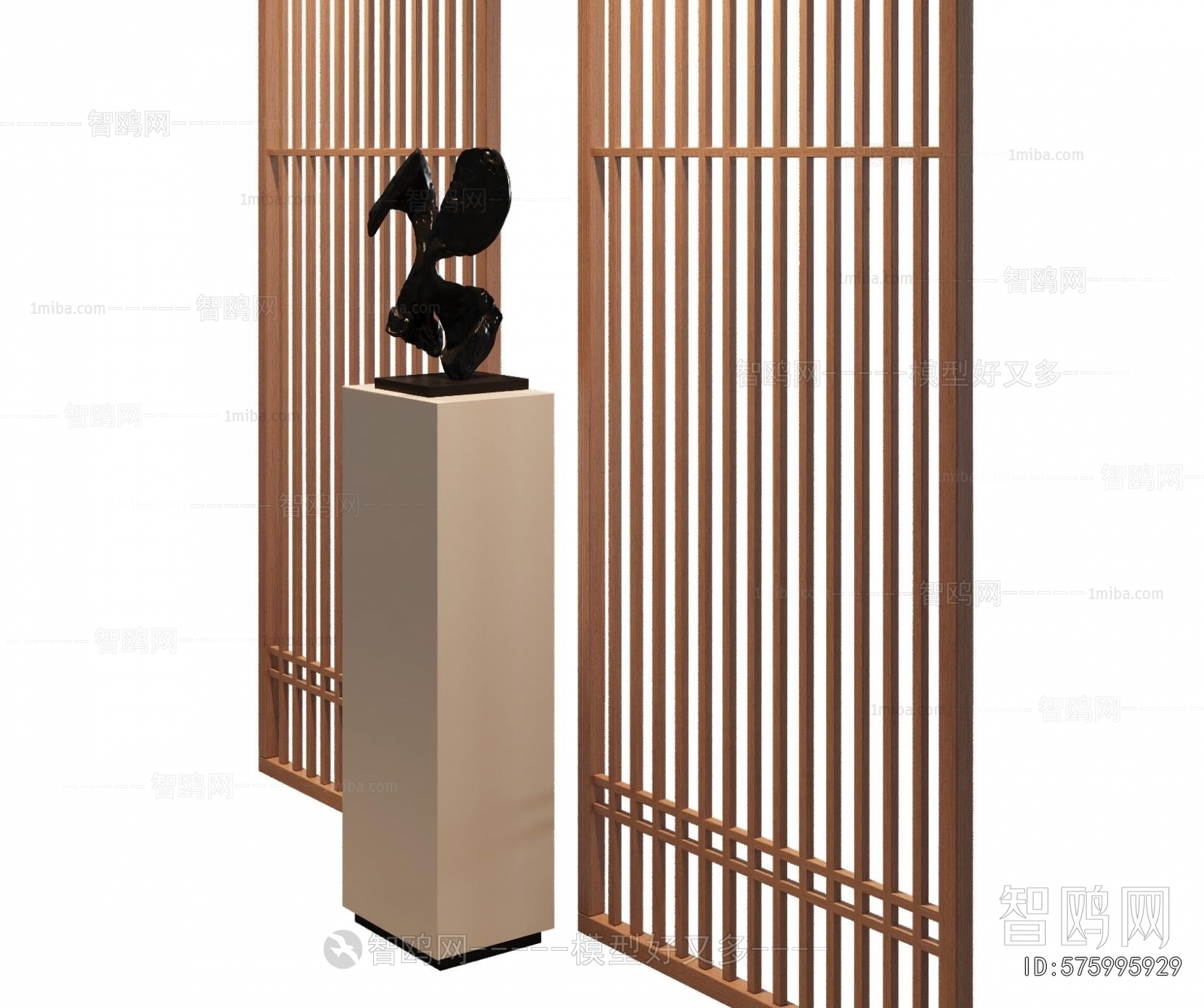 New Chinese Style Wooden Screen Partition