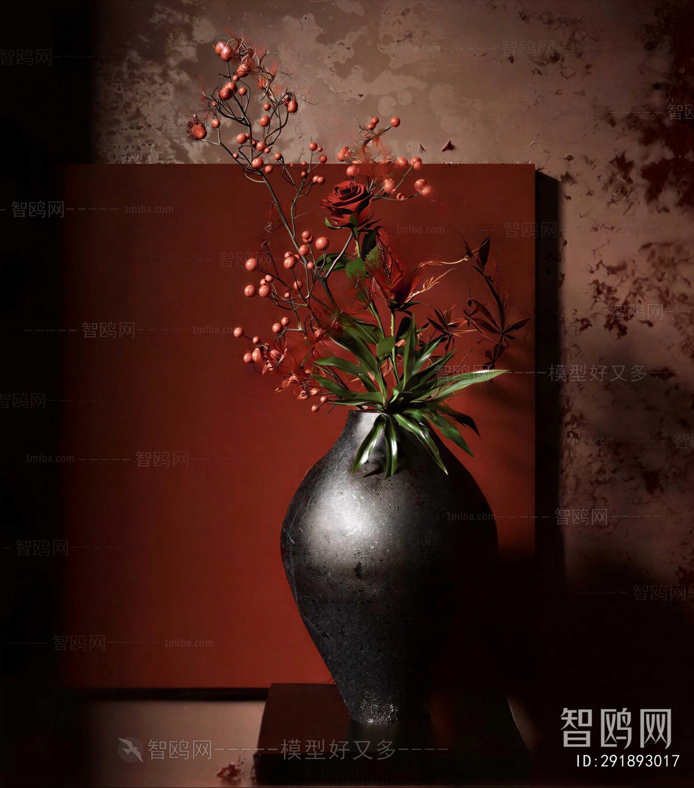 New Chinese Style Flower Arrangement