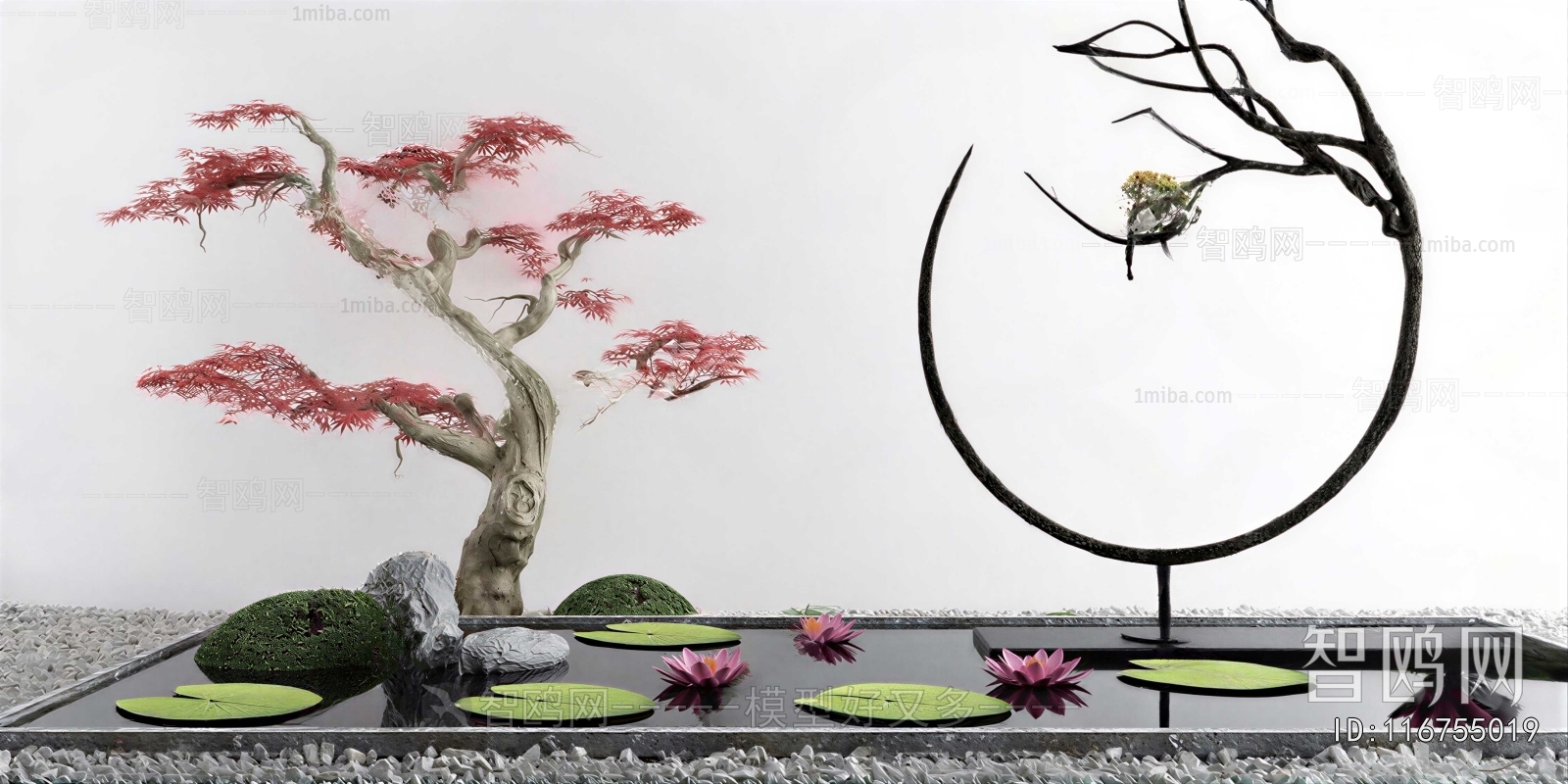 New Chinese Style Rockery Waterscape