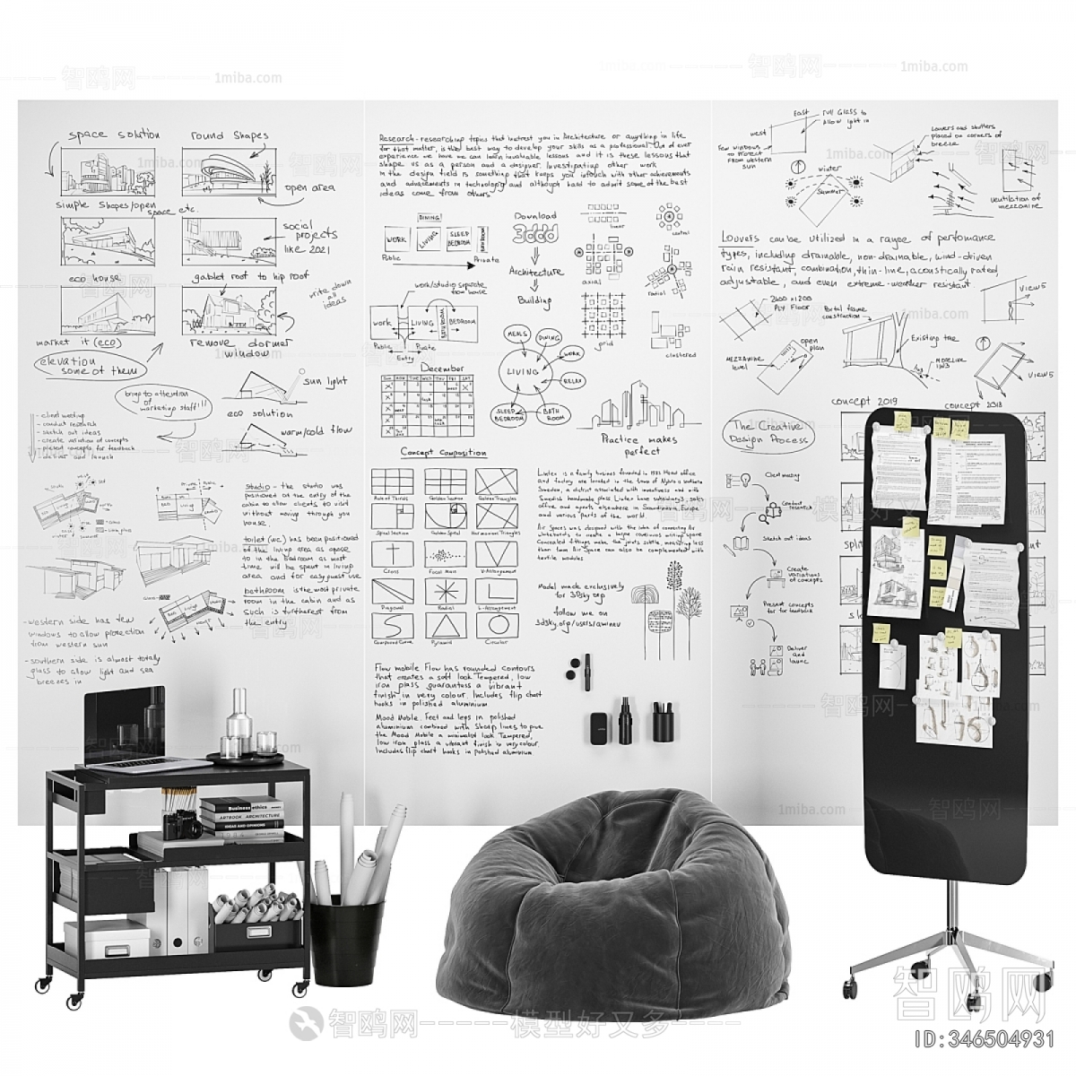 Modern Blackboard/whiteboard