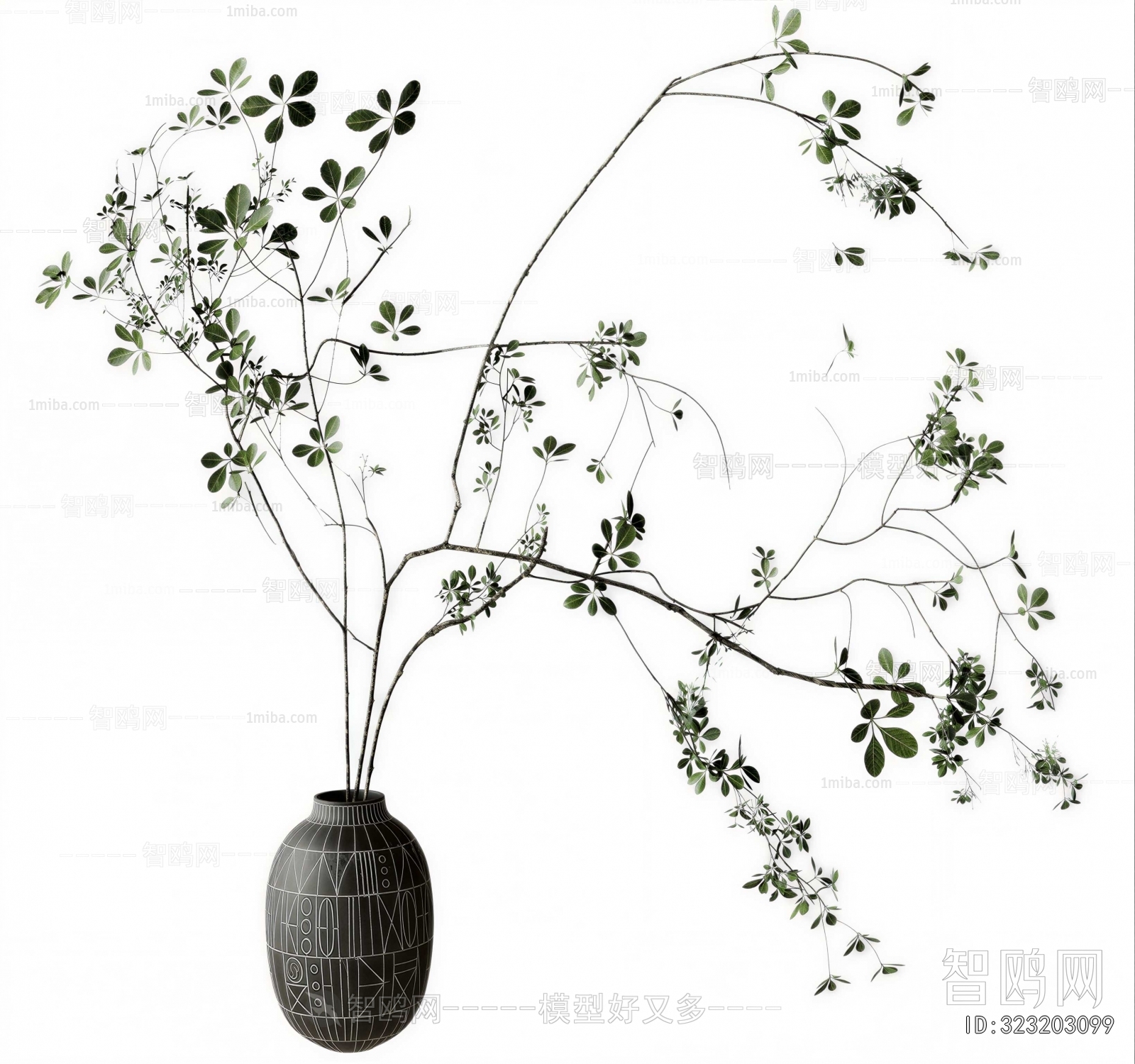 Modern Aquatic Green Plant