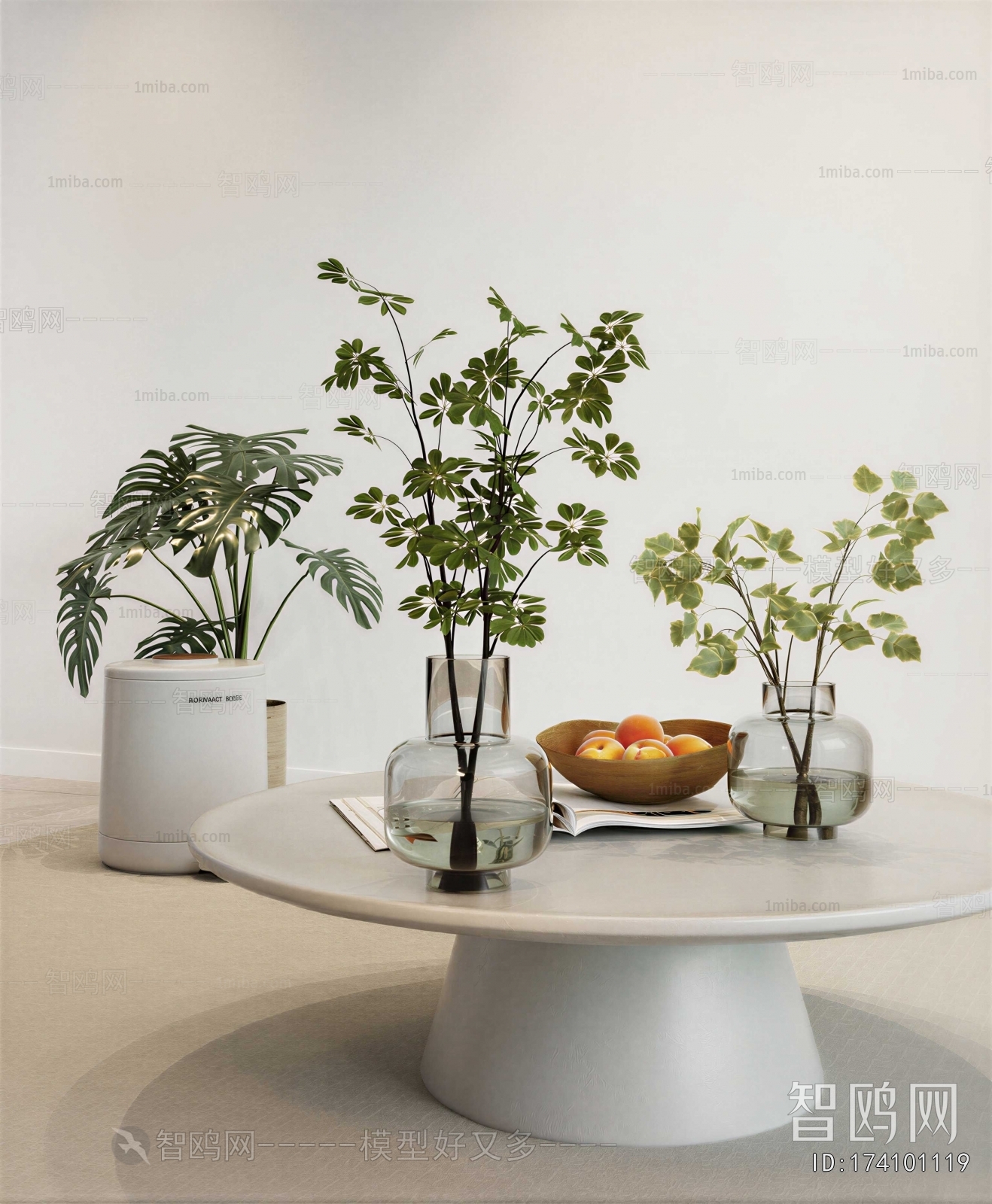 Modern Aquatic Green Plant