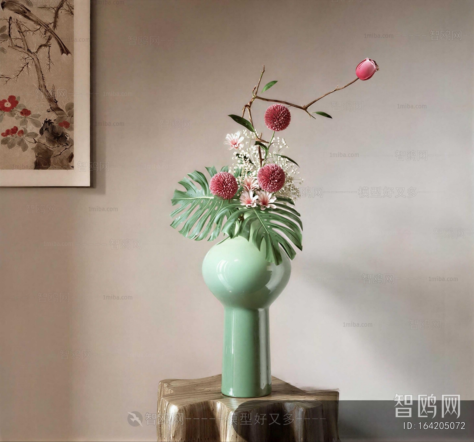 New Chinese Style Flower Arrangement
