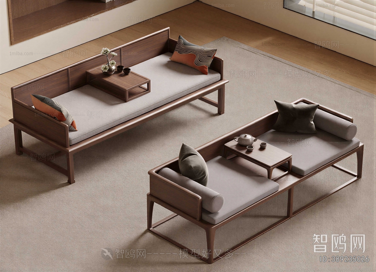 New Chinese Style Arhat Bed