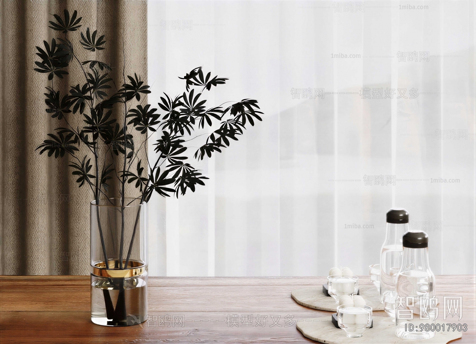 Modern Aquatic Green Plant