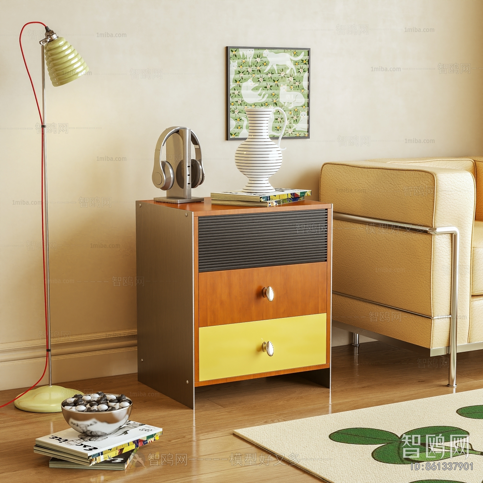 Modern Bedside Cupboard