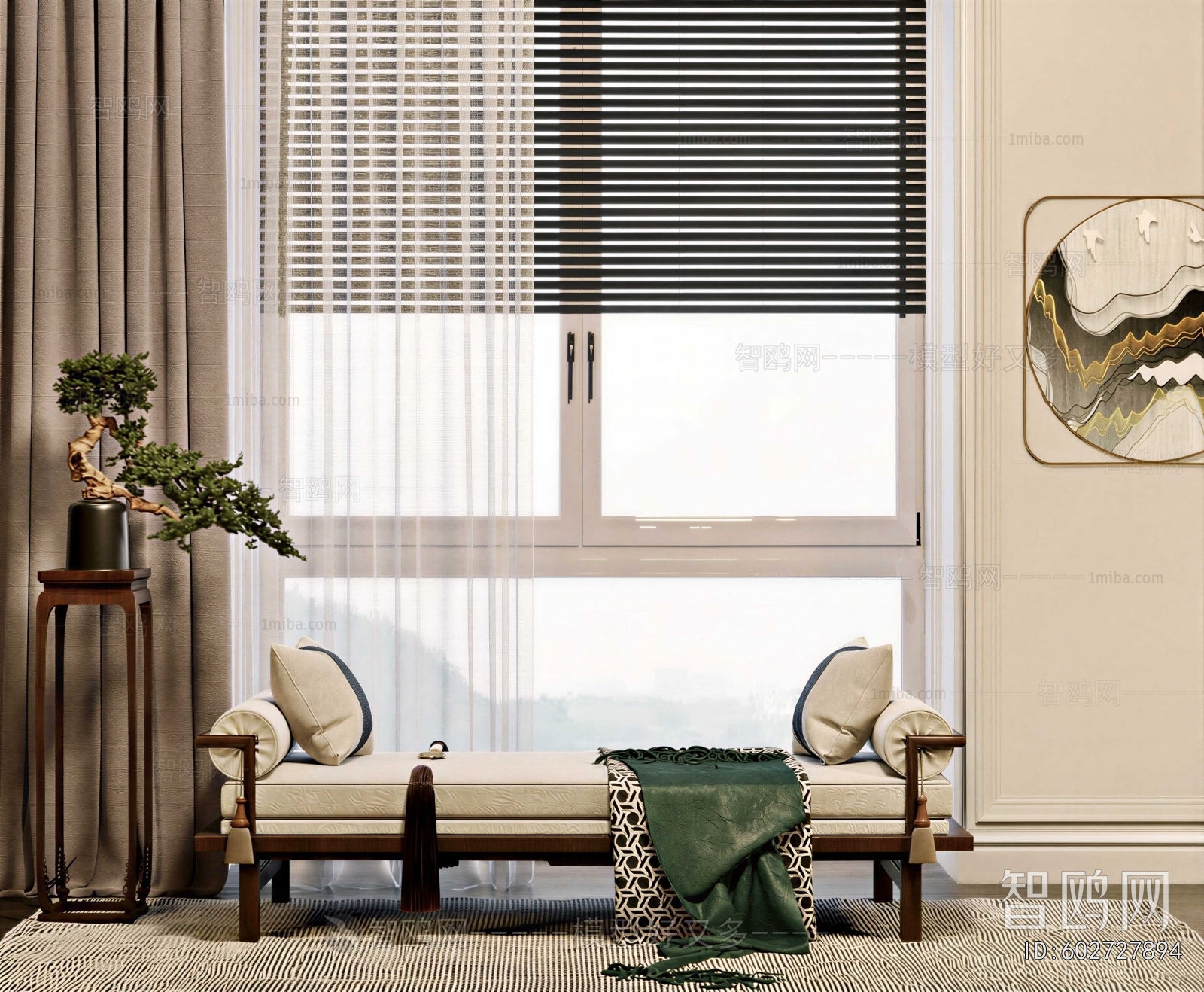 New Chinese Style Bench