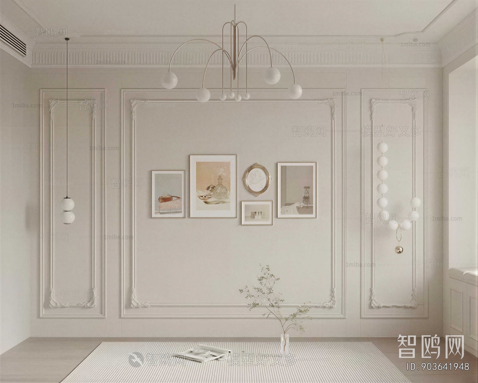 French Style TV Wall