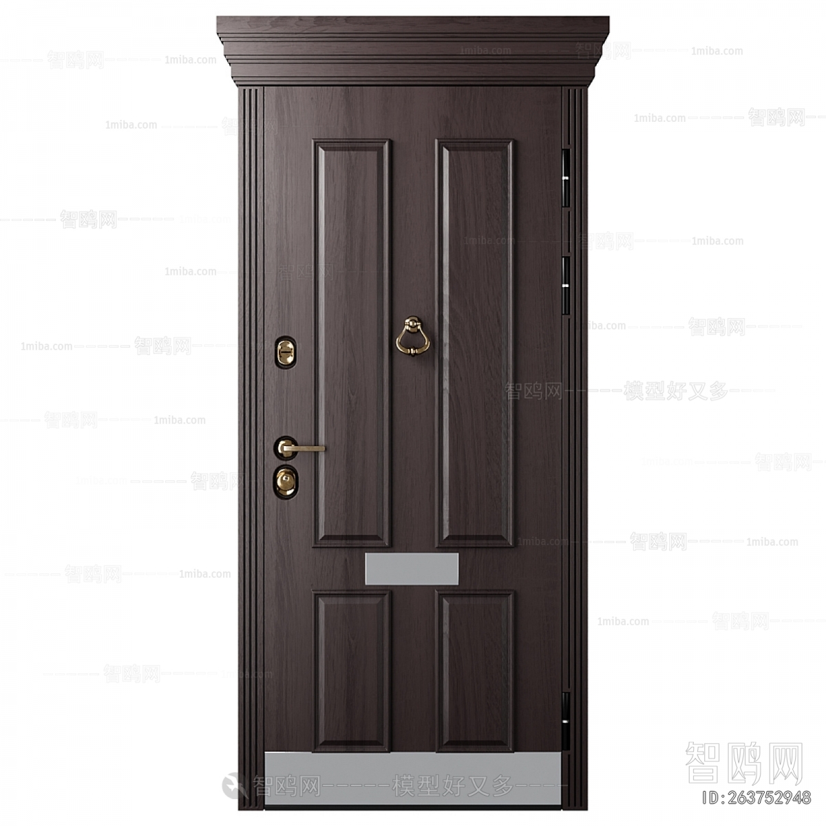 Simple European Style Entrance Door
