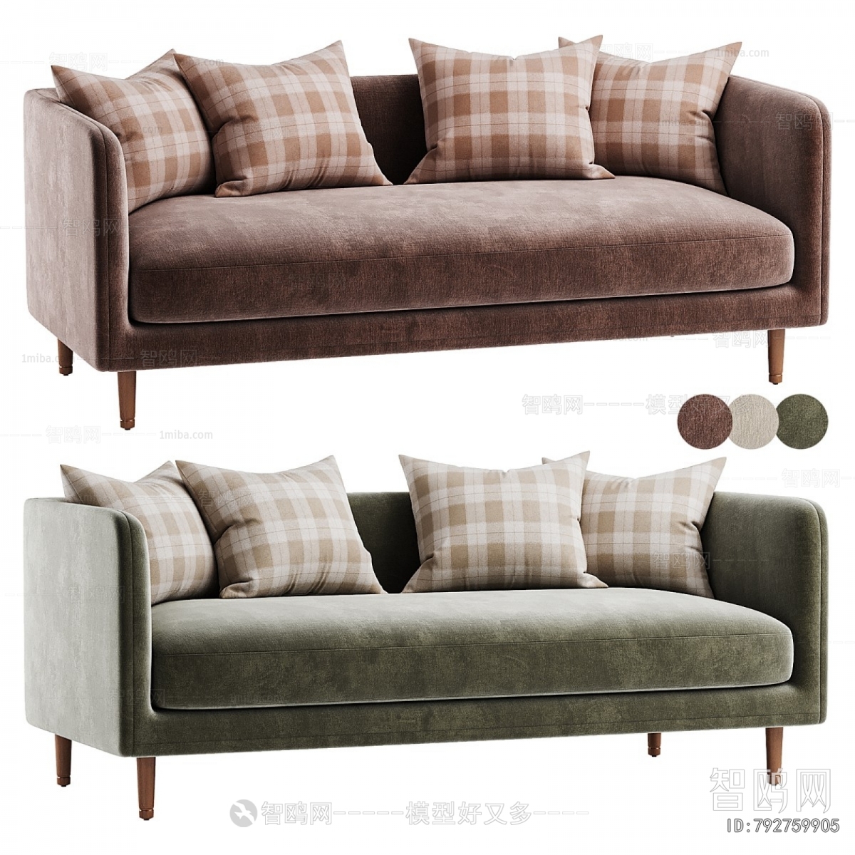 Modern Three-seat Sofa