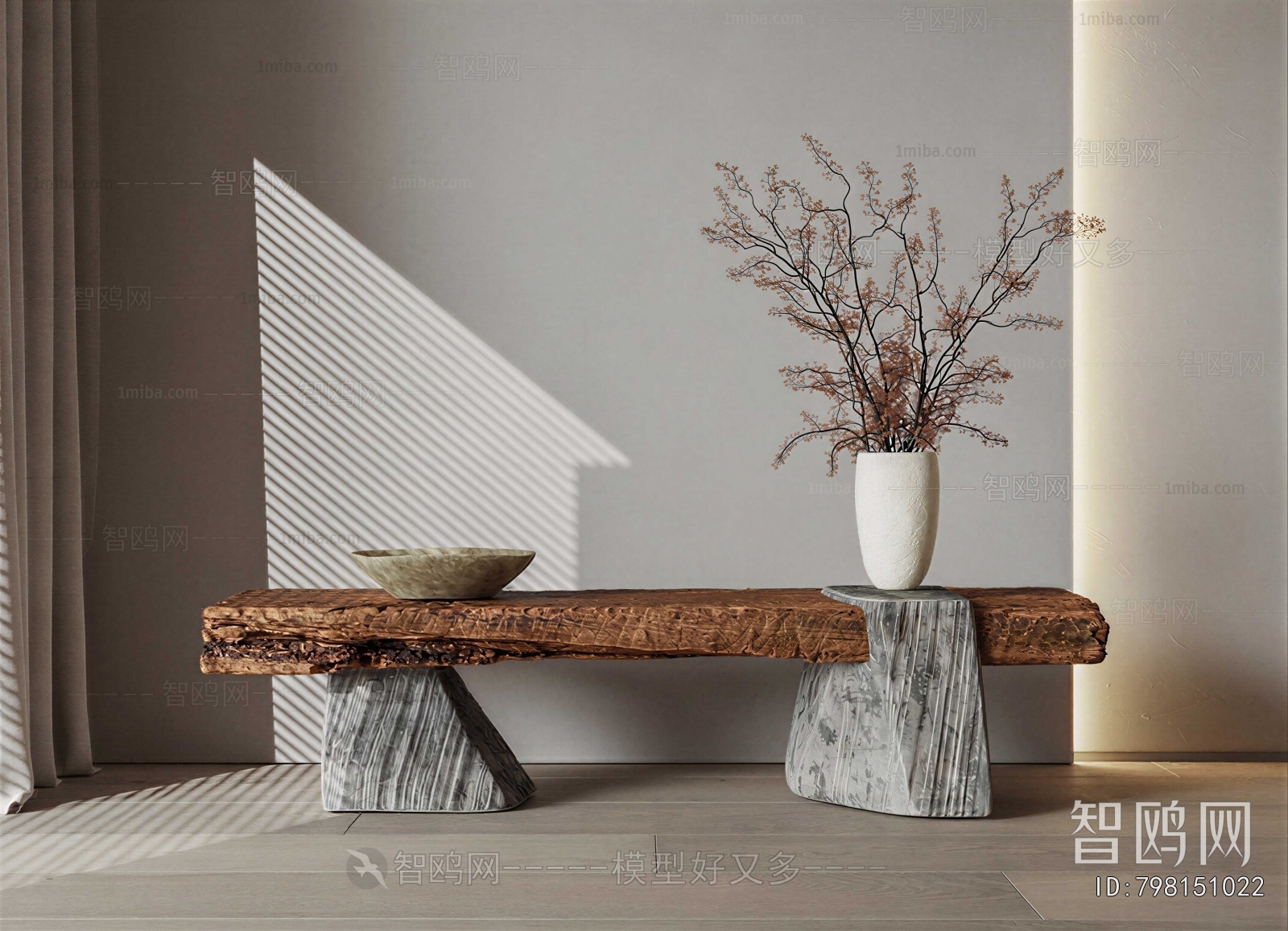 Wabi-sabi Style Console