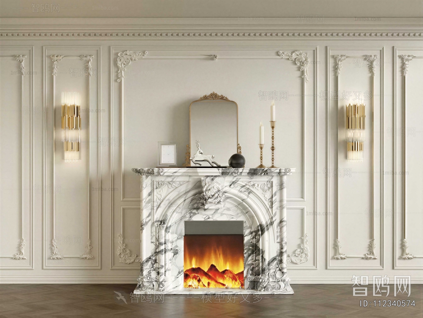 French Style Fireplace
