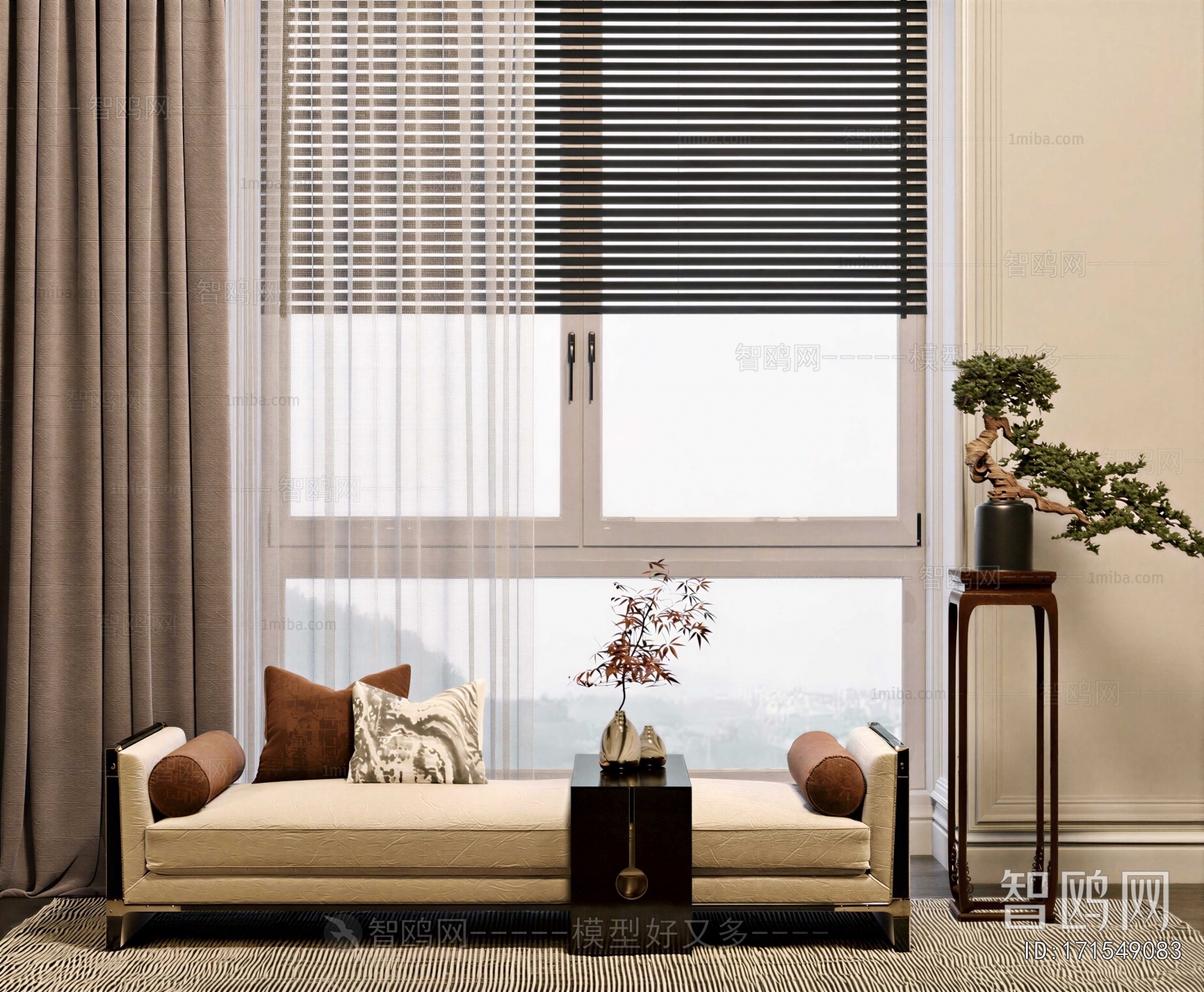 New Chinese Style A Sofa For Two