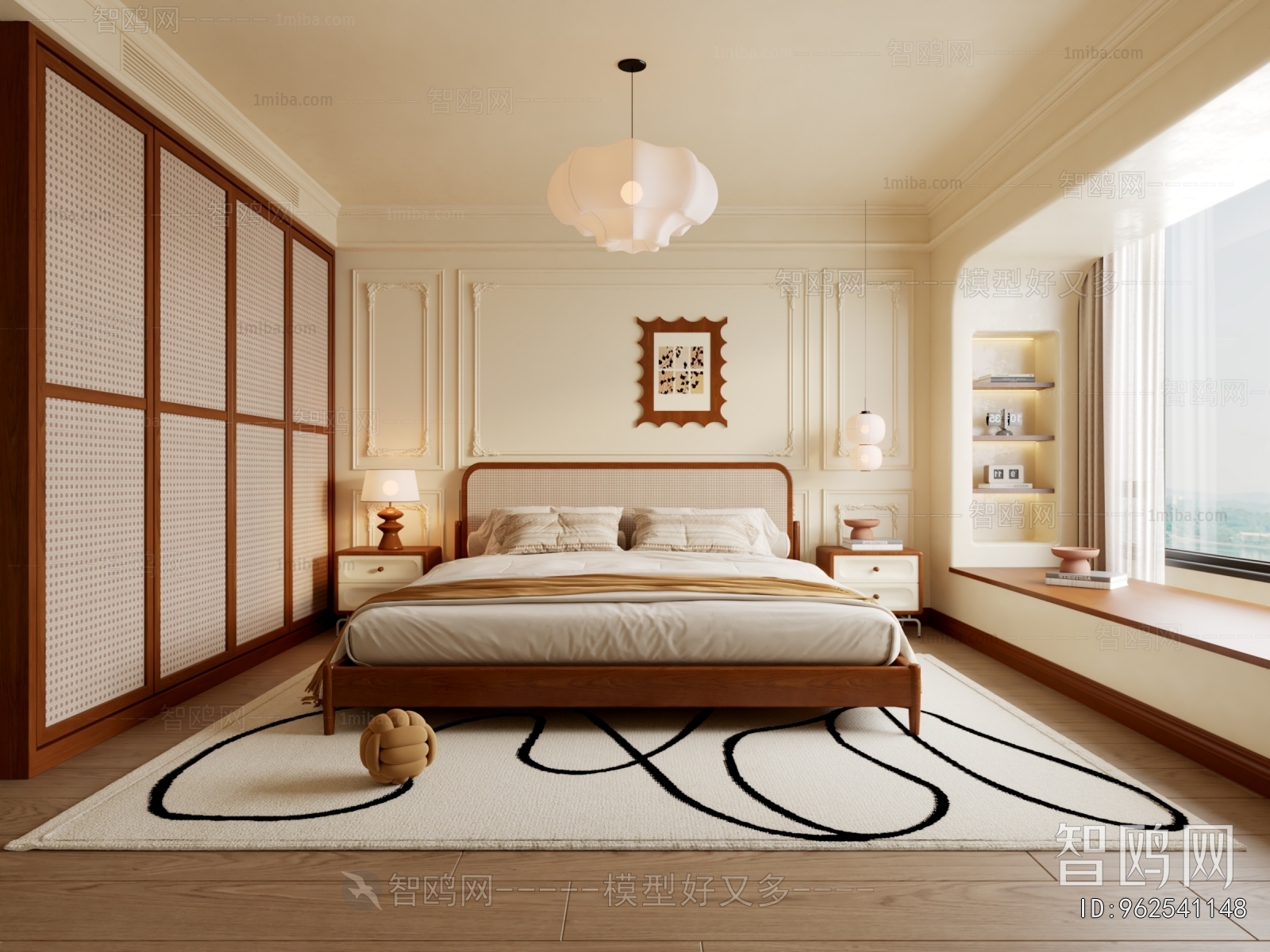 Wabi-sabi Style Bedroom