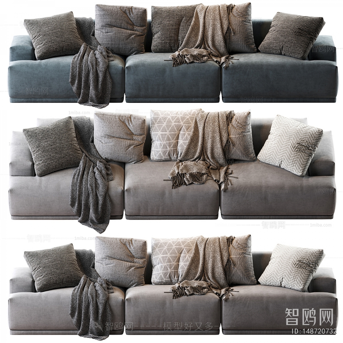 Modern Three-seat Sofa