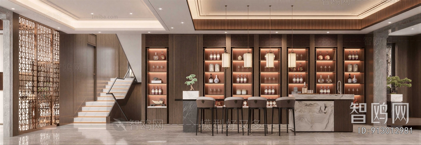 New Chinese Style Wine Cellar/Wine Tasting Room