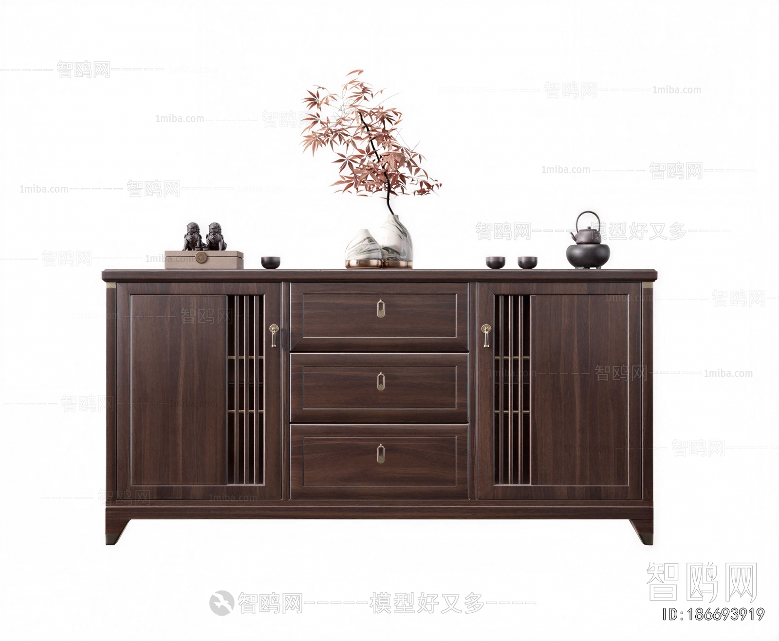 New Chinese Style Side Cabinet