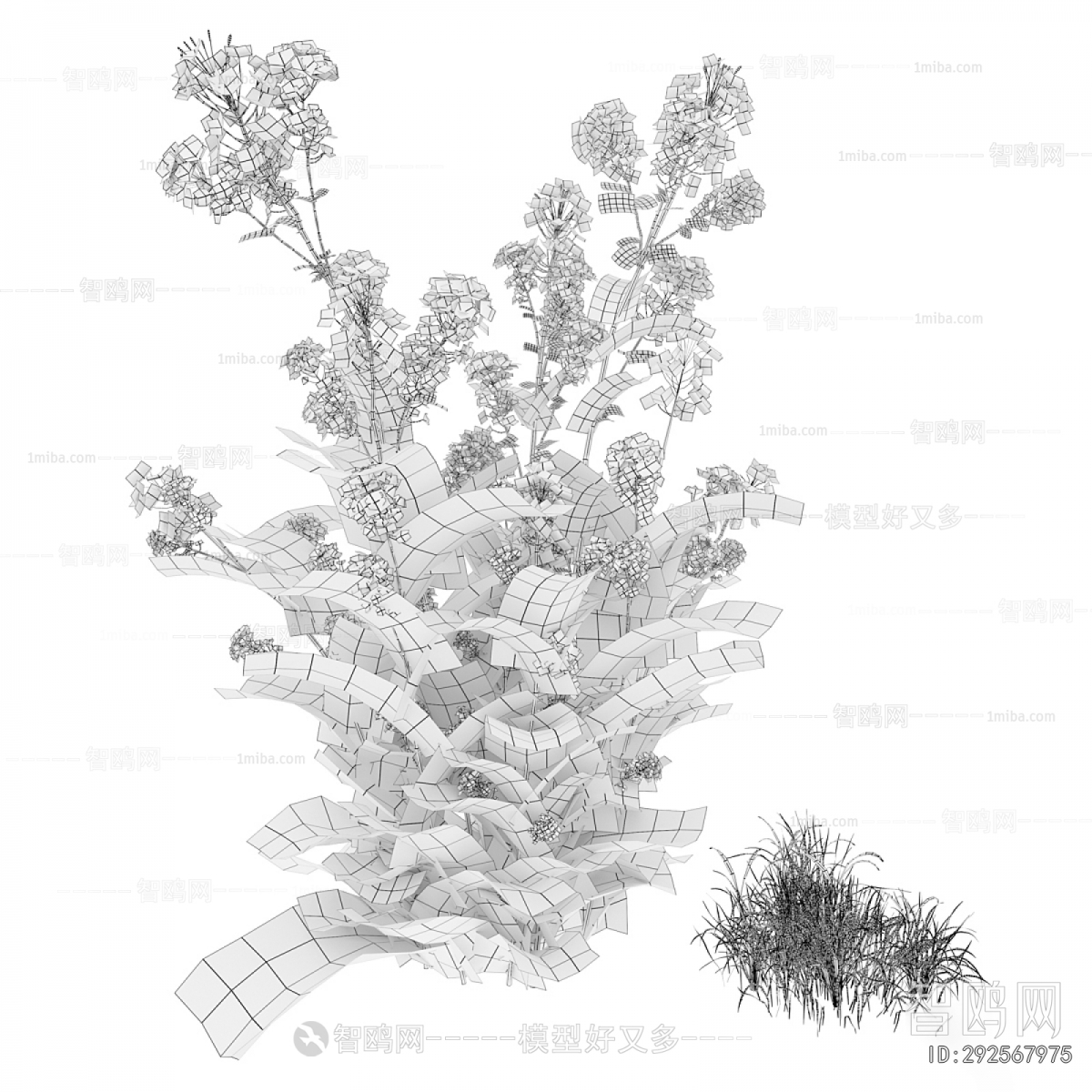 Modern Flowers And Grass