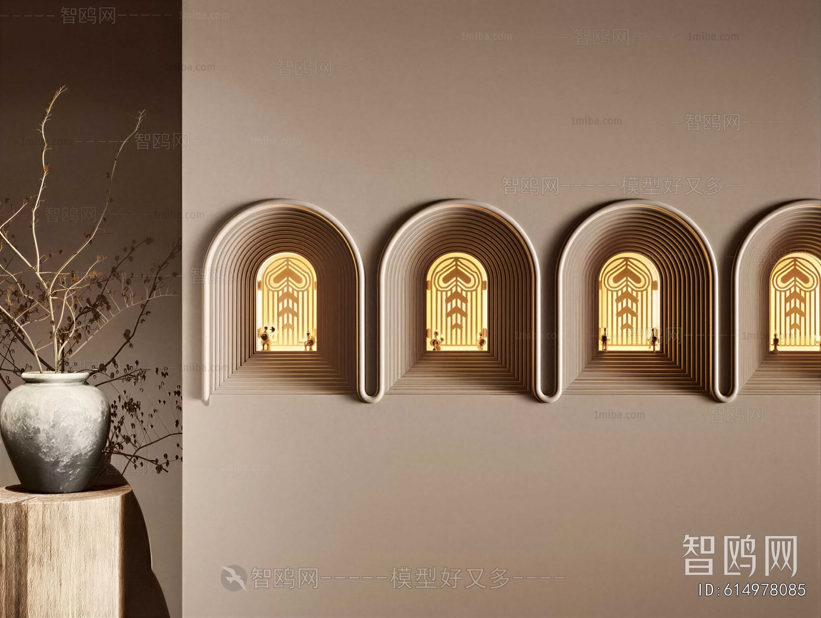 Wabi-sabi Style Wall Lamp