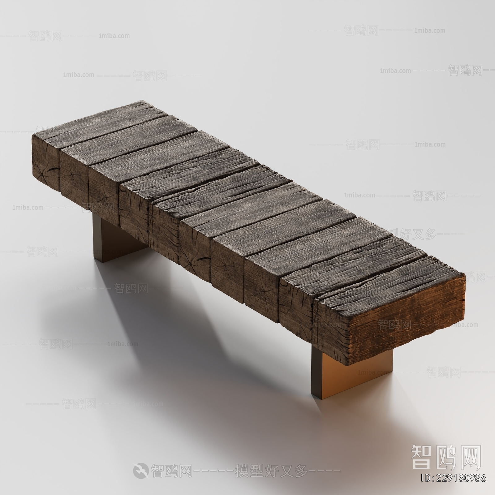 Wabi-sabi Style Bench