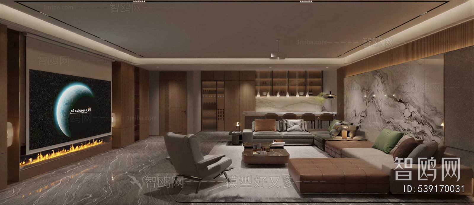 Modern Audiovisual Room