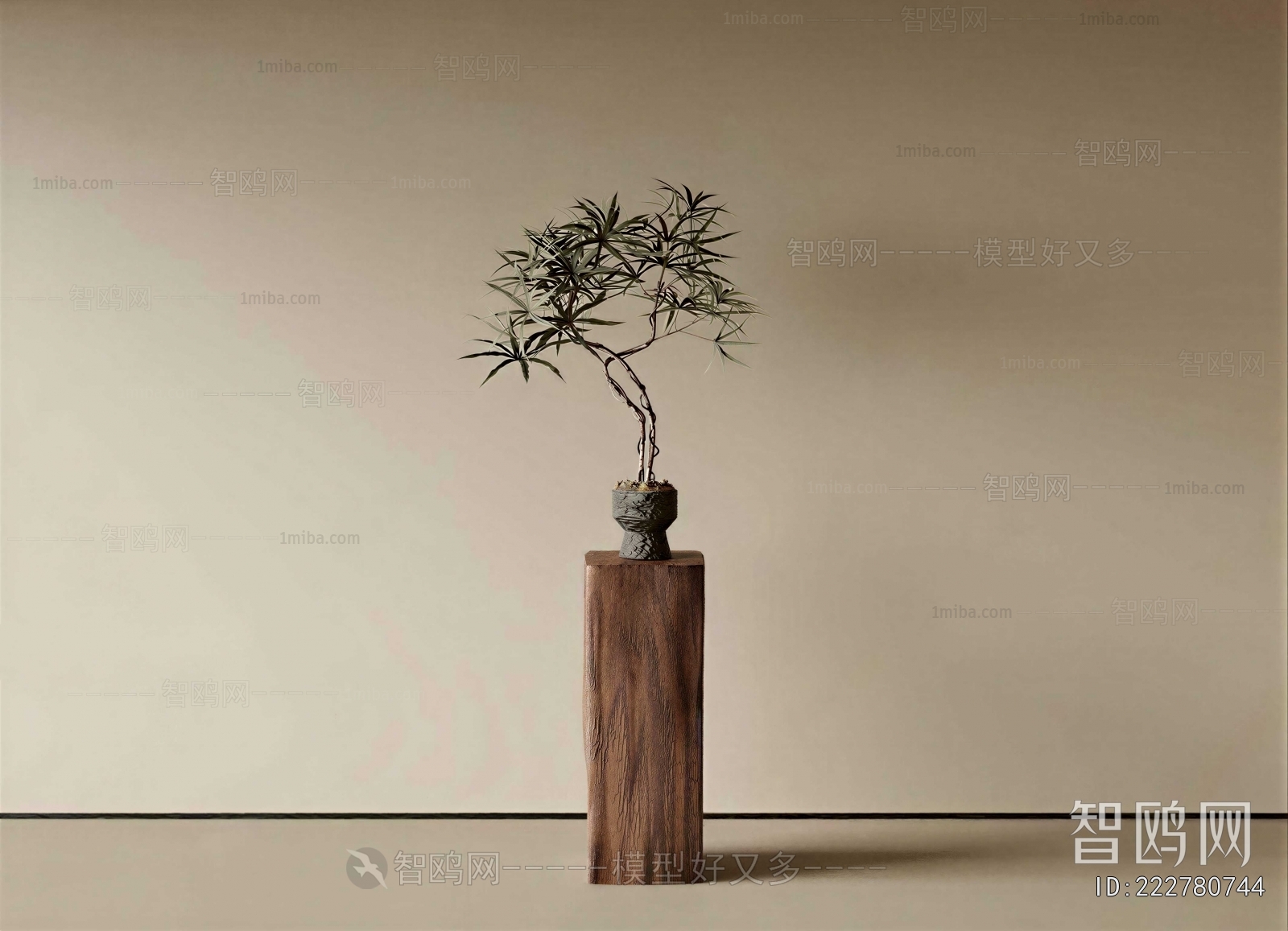 New Chinese Style Potted Green Plant